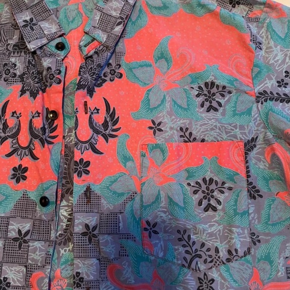Java Batik Button Down Shirt - image 1